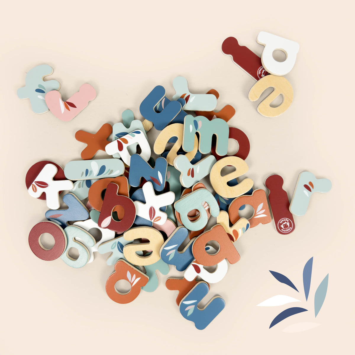 Speedy Monkey -  Magnetic Letters - 60 Pieces -  Preschool