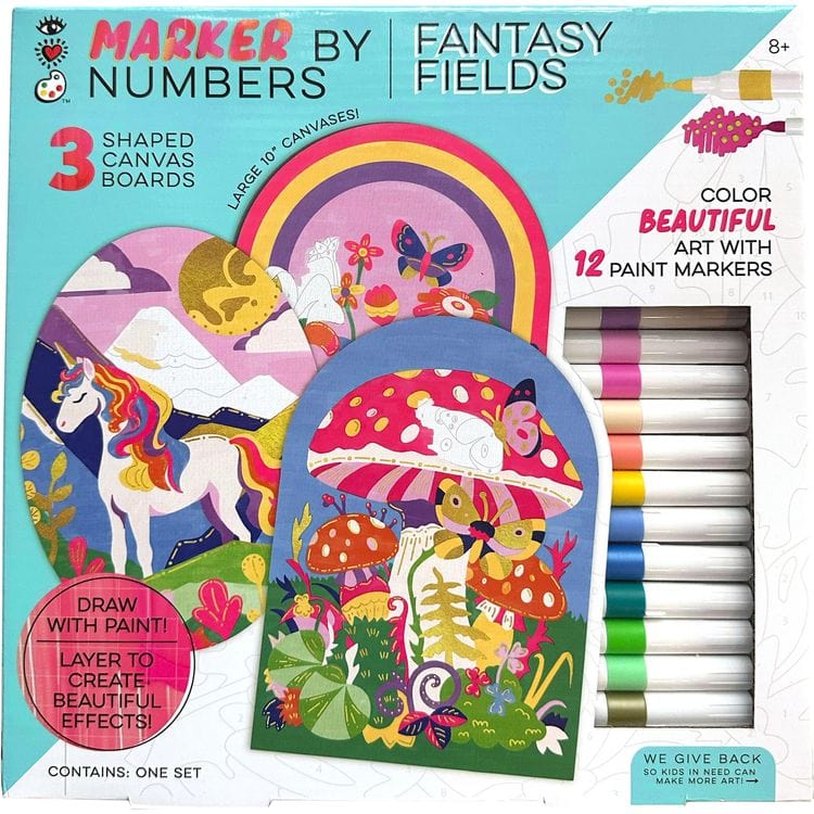  Bright Stripes -  Marker By Number - Fantasy Fields -  Creativity