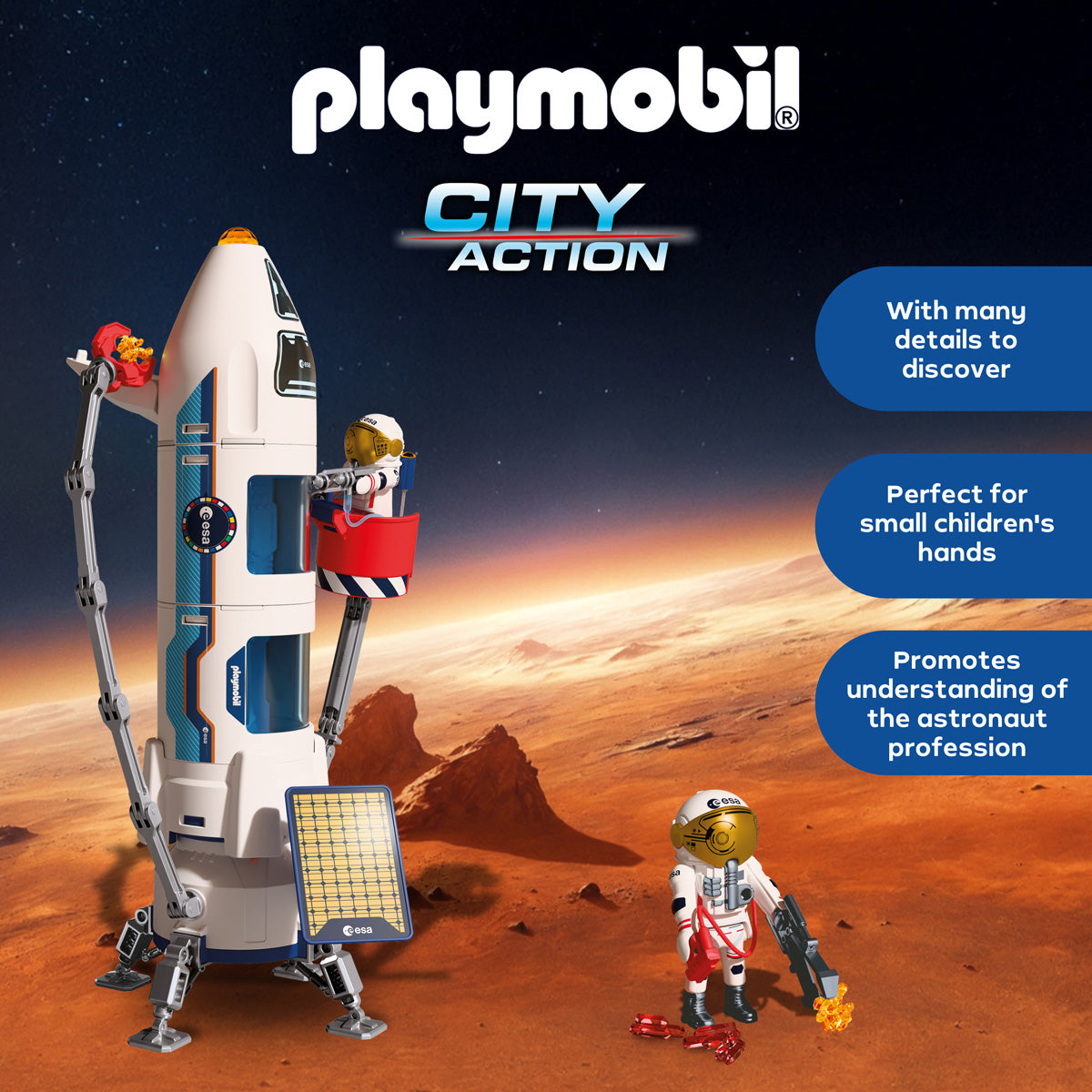  Playmobil -  Mars Research Rocket Playset -  Preschool