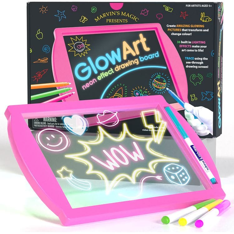  Marvin's Magic -  Marvin’s Magic Glow Art Craft Kit - Pink -  Creativity