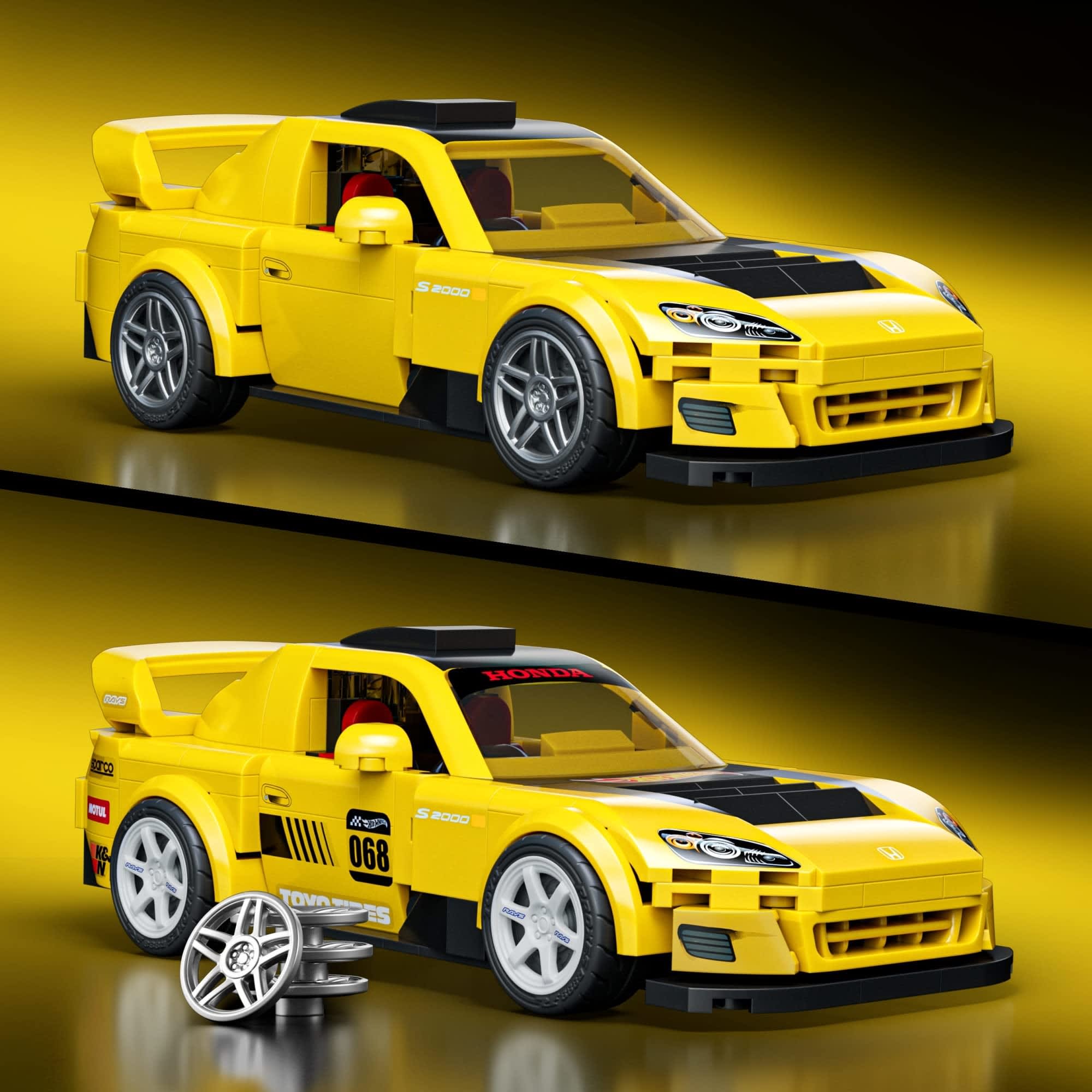  Hot Wheels -  Mattel Brick Shop Hot Wheels ’07 Honda S2000 Building Set -  Vehicles