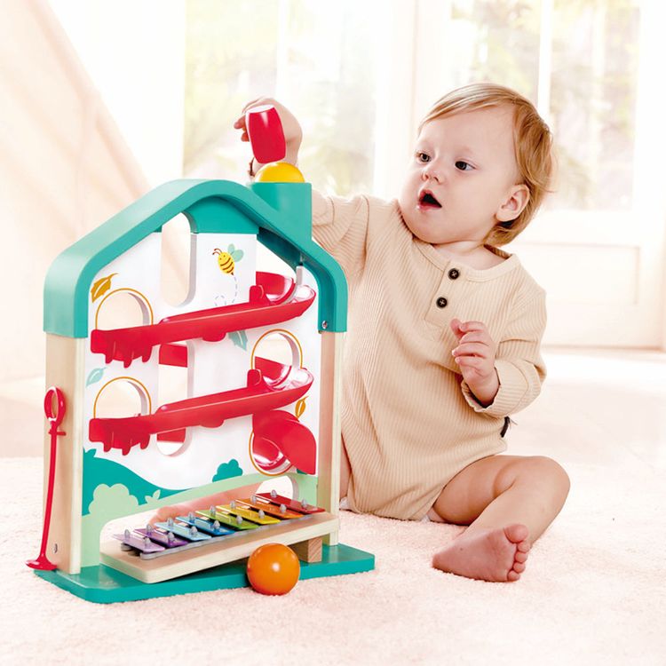  Hape -  Melody Mansion Ball Run -  Infants