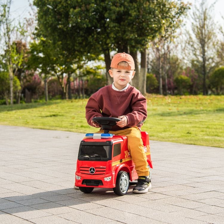  Freddo -  Mercedes Benz Antos Foot to Floor Fire Truck Ride On -  Outdoor