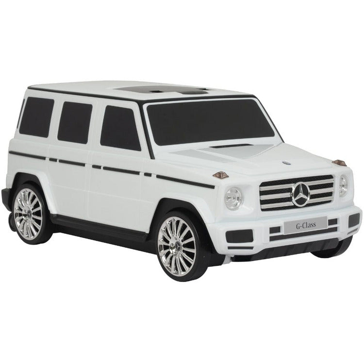  Best Ride on Cars -  Mercedes G Class Suitcase - White -  Outdoor