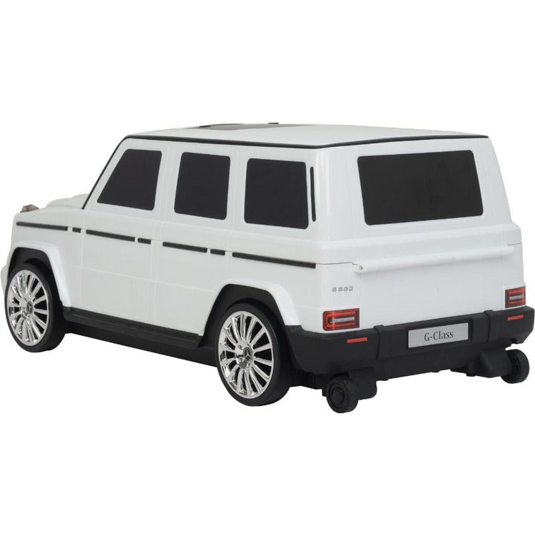  Best Ride on Cars -  Mercedes G Class Suitcase - White -  Outdoor