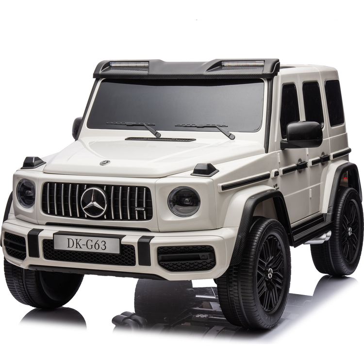  Freddo -  Mercedes G-Wagon 24V 4x4 2-Seater Ride on Car - White -  Outdoor