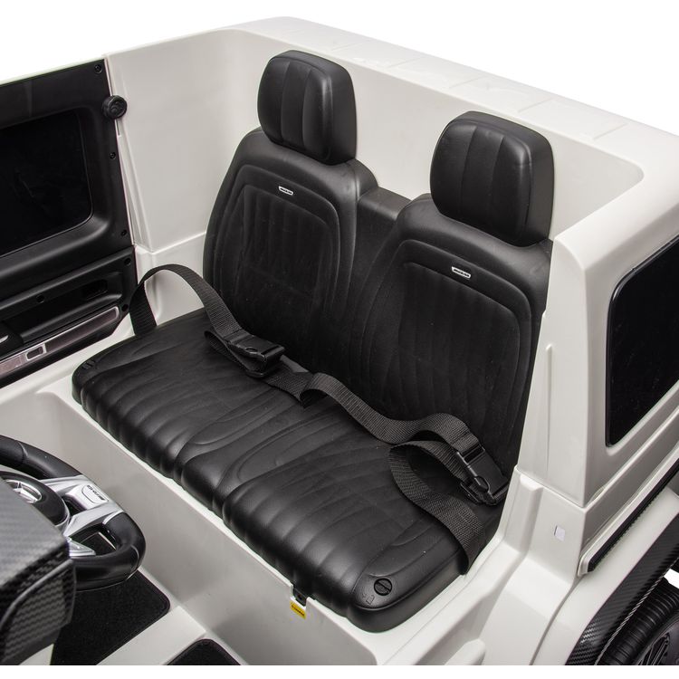  Freddo -  Mercedes G-Wagon 24V 4x4 2-Seater Ride on Car - White -  Outdoor