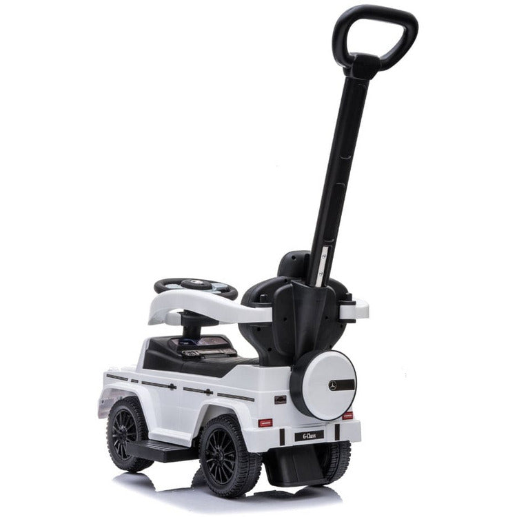  Best Ride on Cars -  Mercedes G-Wagon 3 In 1 Push Car - White -  Outdoor