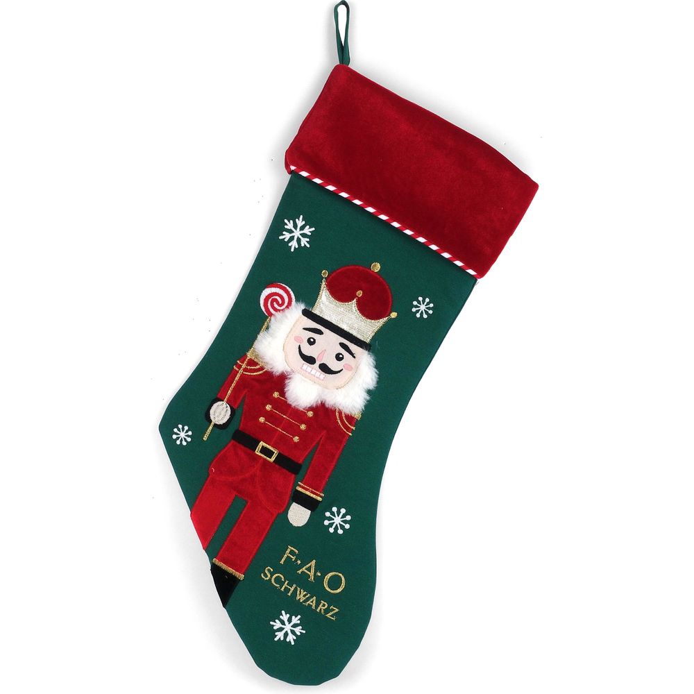  FAO Schwarz -  Merry Nutcracker Stocking -  Holiday