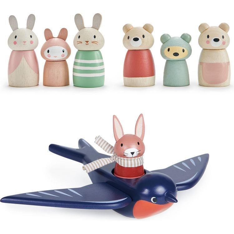 Tender Leaf Toys -  Merrywood Friends Collection of Wood Toys -  Preschool