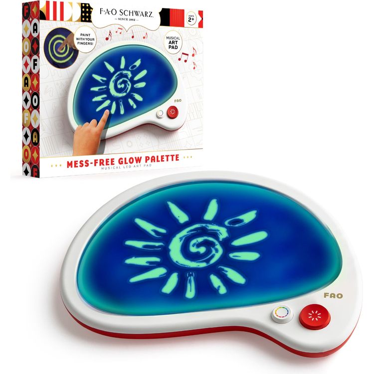  FAO Schwarz -  Mess-Free Glow Palette Musical LED Art Pad -  Creativity