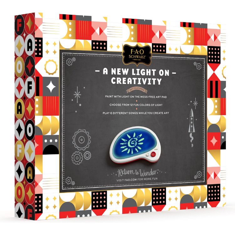  FAO Schwarz -  Mess-Free Glow Palette Musical LED Art Pad -  Creativity