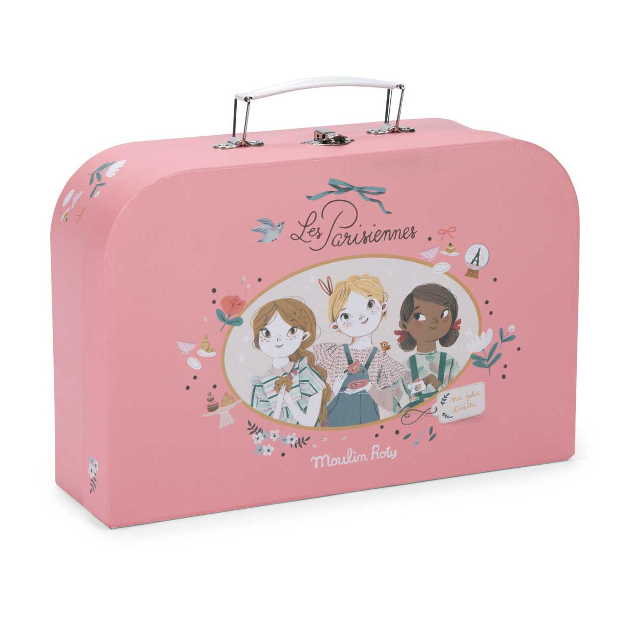  Moulin Roty -  Metal Tea Set with Suitcase - The Parisiennes -  Preschool