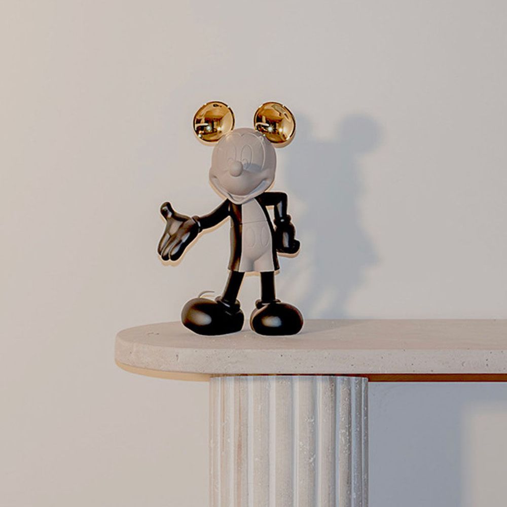  Leblon Delienne -  Mickey Mouse 12" Kelly Hoppen Figurine - Black, Taupe & Gold -  Collectibles