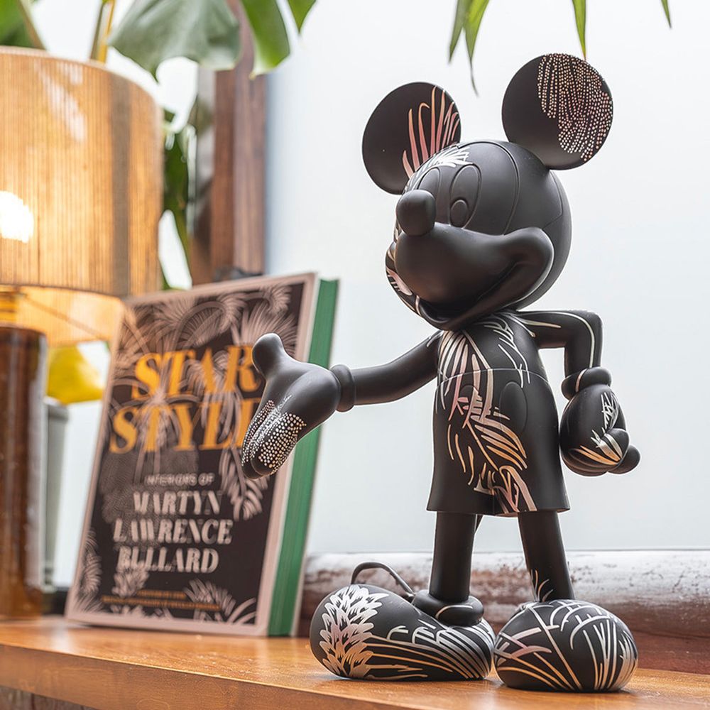  Leblon Delienne -  Mickey Mouse 12" Star Style Martyn Lawrence Bullard Figurine - Black & Silver -  Collectibles