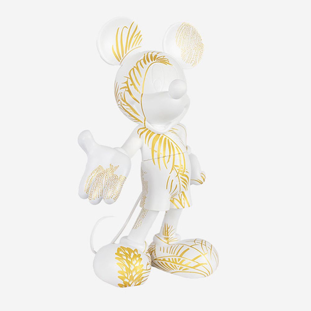  Leblon Delienne -  Mickey Mouse 12" Star Style Martyn Lawrence Bullard Figurine - White & Gold -  Collectibles