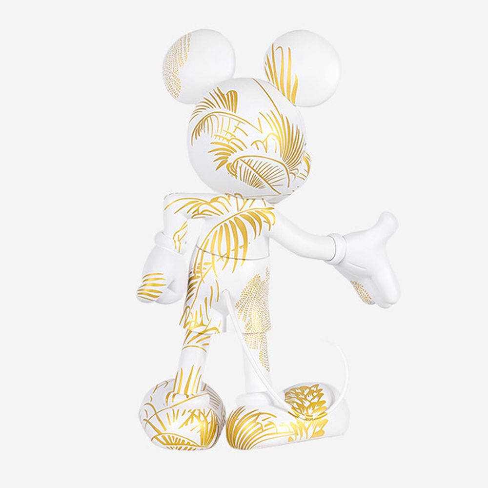 Leblon Delienne -  Mickey Mouse 12" Star Style Martyn Lawrence Bullard Figurine - White & Gold -  Collectibles