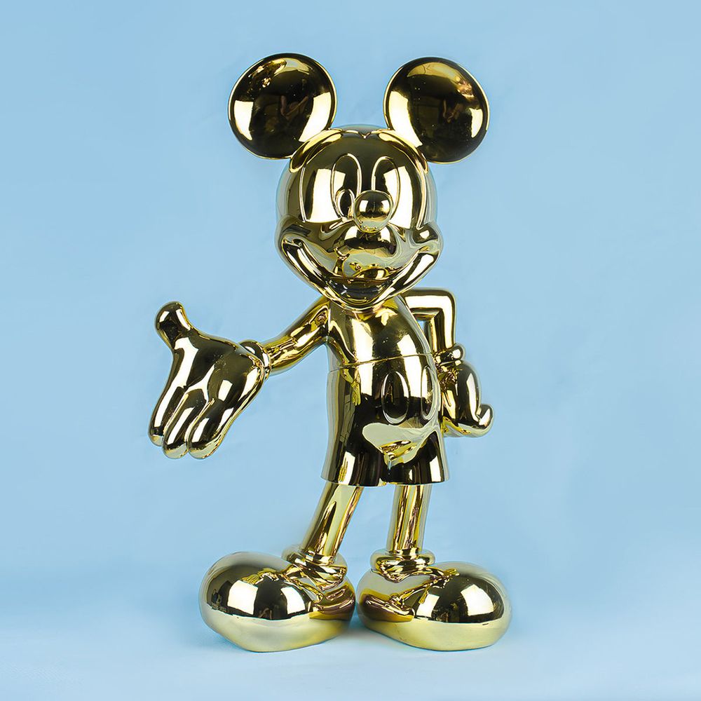  Leblon Delienne -  Mickey Mouse 12" Welcome Studio Figurine - Gold -  Collectibles