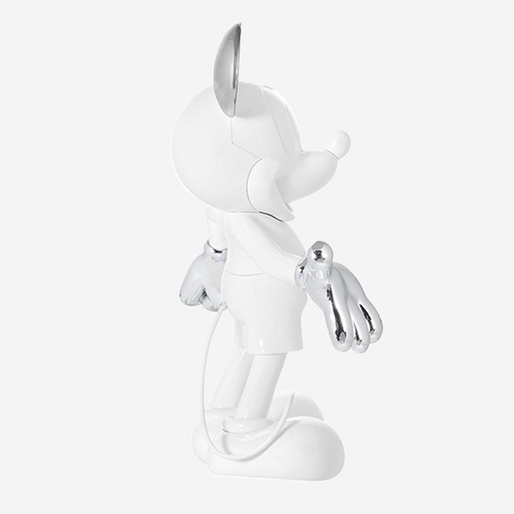  Leblon Delienne -  Mickey Mouse 12" Welcome Studio Figurine - White & Silver -  Collectibles