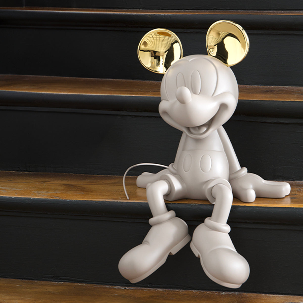  Leblon Delienne -  Mickey Mouse Take 2 Taupe & Gold Figure - 19" -  Collectibles
