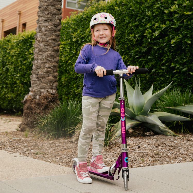  Micro Kickboard -  Micro Sprite LED Scooter - Purple Stripe -  Outdoor