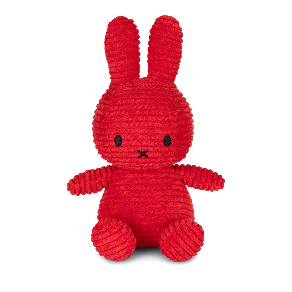  Bon Ton Toys -  Miffy ECO 9" Limited Edition Corduroy Plush - Red -  Plush