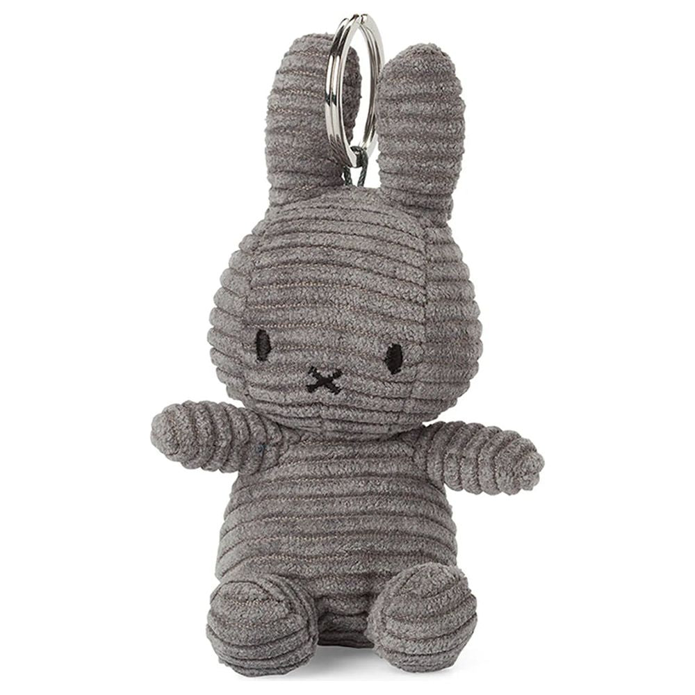 Miffy ECO Corduroy Keychain - Grey | Bon Ton Toys