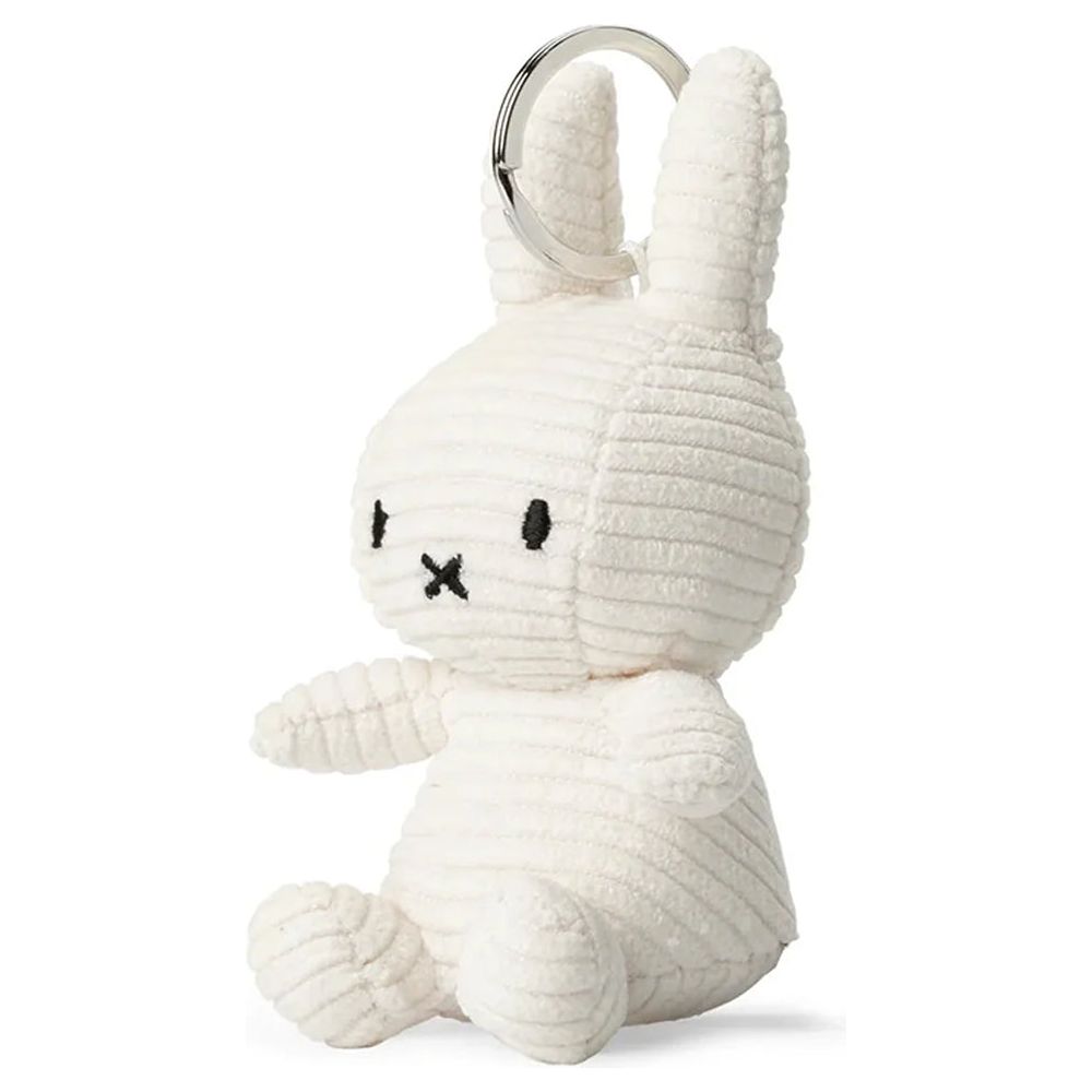  Bon Ton Toys -  Miffy ECO Corduroy Keychain - Off White -  Plush