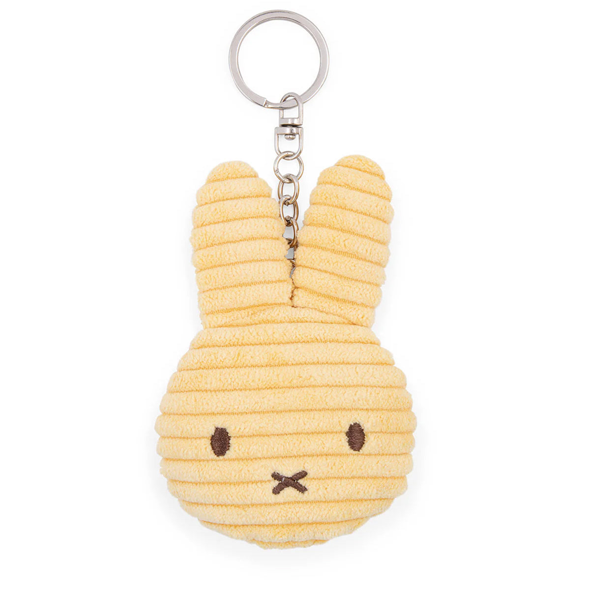  Bon Ton Toys -  Miffy Flat ECO Corduroy Keychain Buttercream - 4" -  Plush