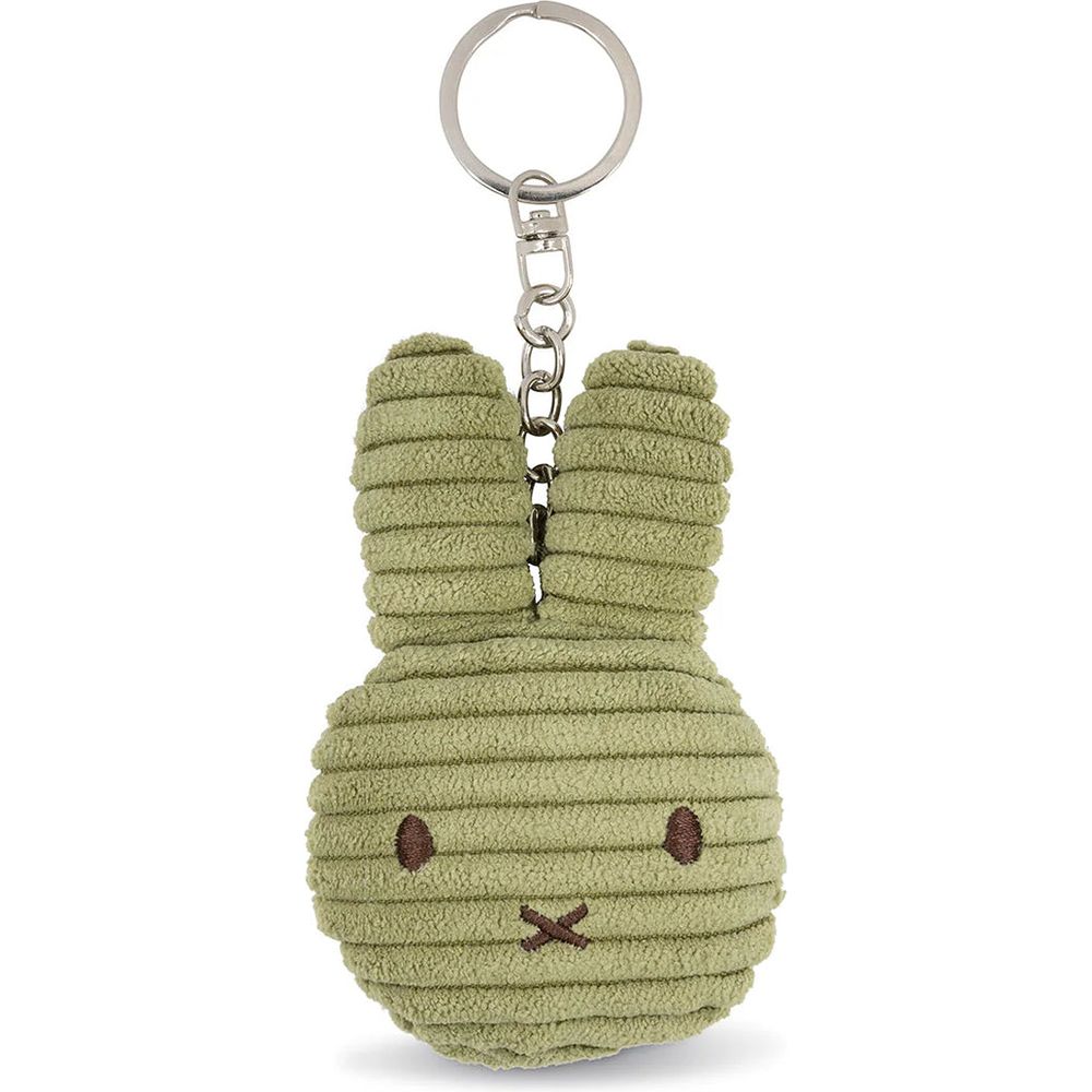 Miffy Flat ECO Corduroy Keychain - Olive Green | Bon Ton Toys