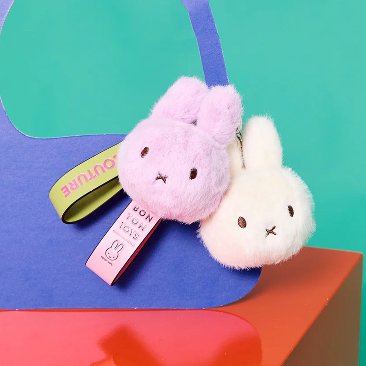  Bon Ton Toys -  Miffy Off-White ECO Fuzzy Bag Charm - 4.5" -  Plush