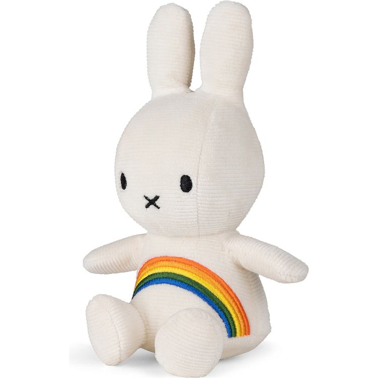  Bon Ton Toys -  Miffy Rainbow 7" Plush - Off White -  Plush