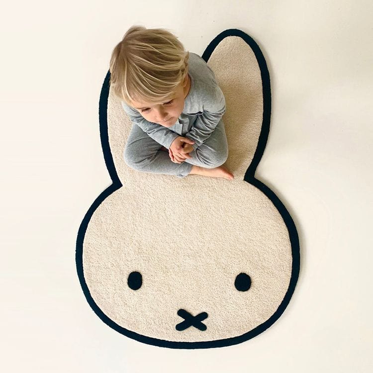maison deux miffy ウォールラグ Miffy Rug - Cream | Maison Deux