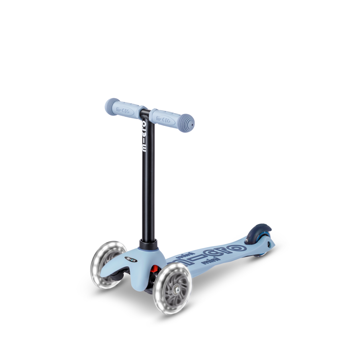  Micro Kickboard -  Mini Deluxe Rock & Go LED Scooter - Ocean Slate -  Outdoor