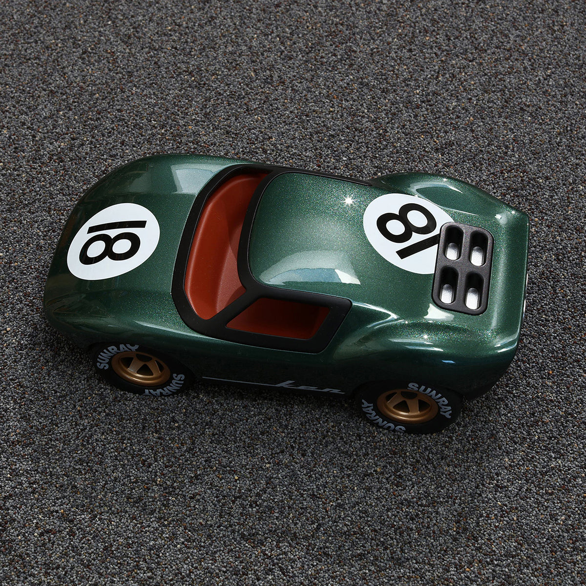  Playforever -  Mini Ken Rogers Toy Car - Metallic Green -  Vehicles