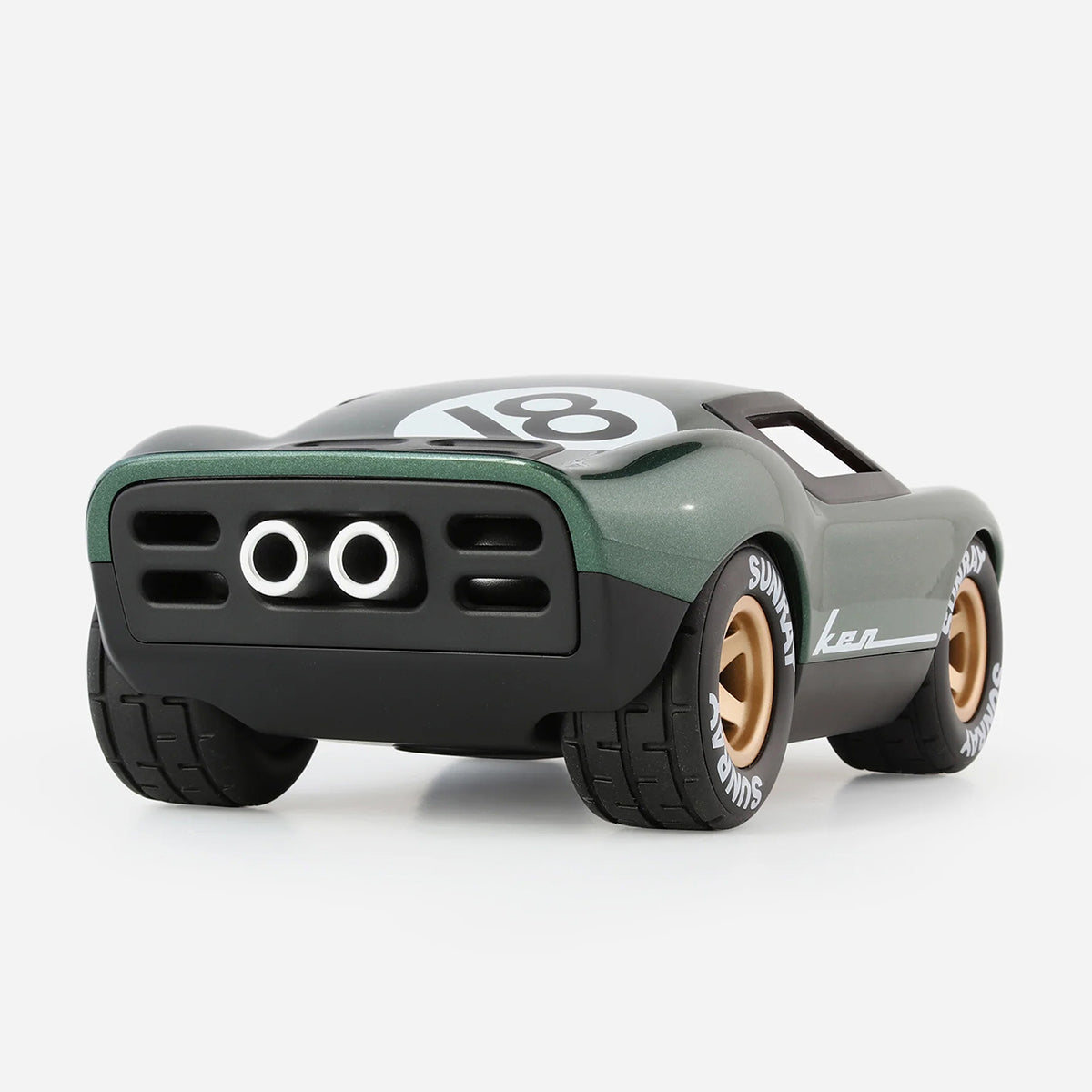  Playforever -  Mini Ken Rogers Toy Car - Metallic Green -  Vehicles