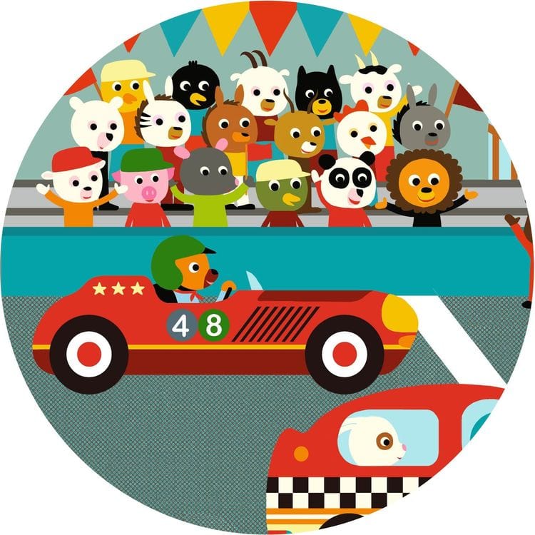  Djeco -  Mini Racing Car Puzzle -  Puzzles