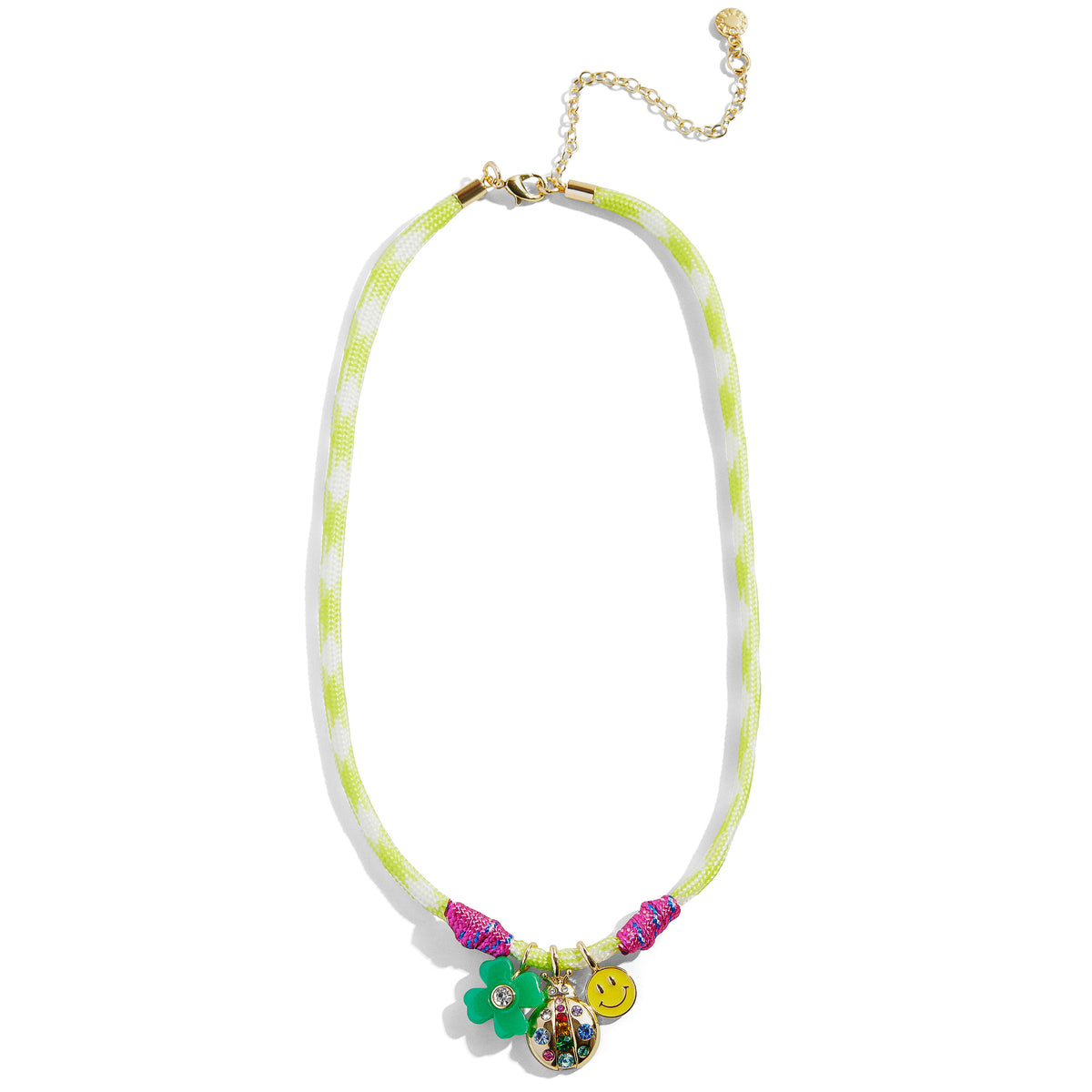 Minibar by BaubleBar -  Minibar Paracord Necklace - Yellow -  Trend Accessories