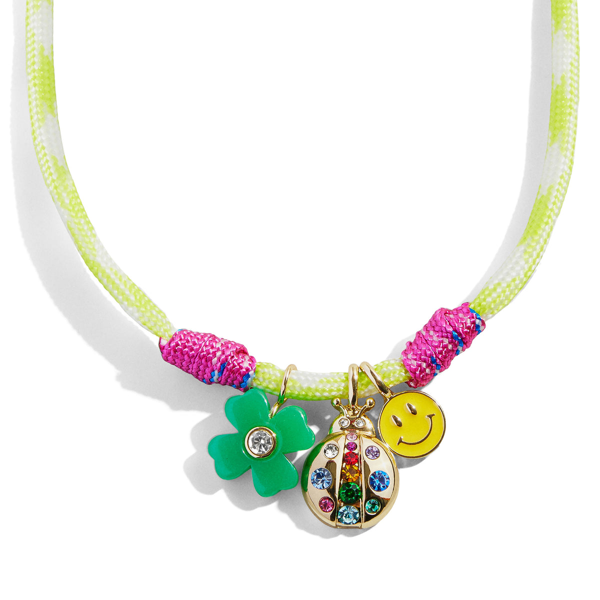Minibar by BaubleBar -  Minibar Paracord Necklace - Yellow -  Trend Accessories
