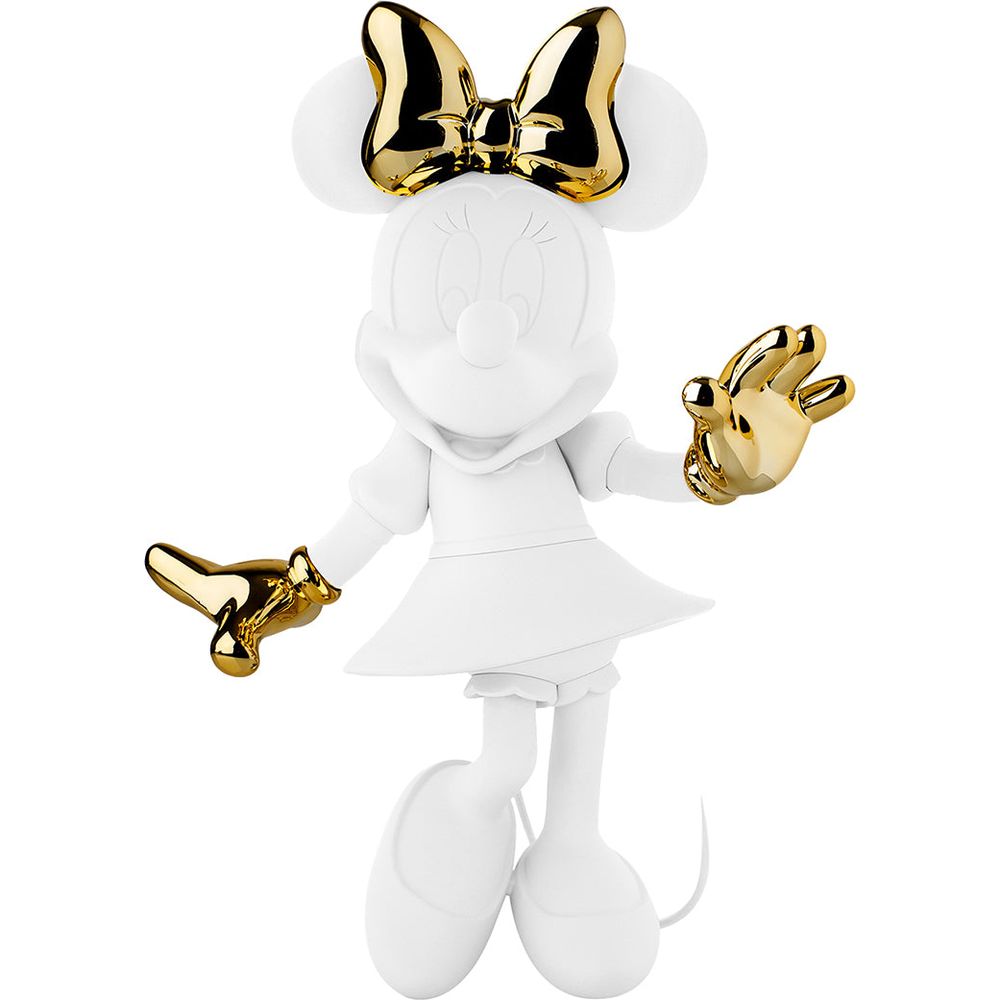  Leblon Delienne -  Minnie Mouse 12" Welcome Studio Figurine - White & Gold -  Collectibles