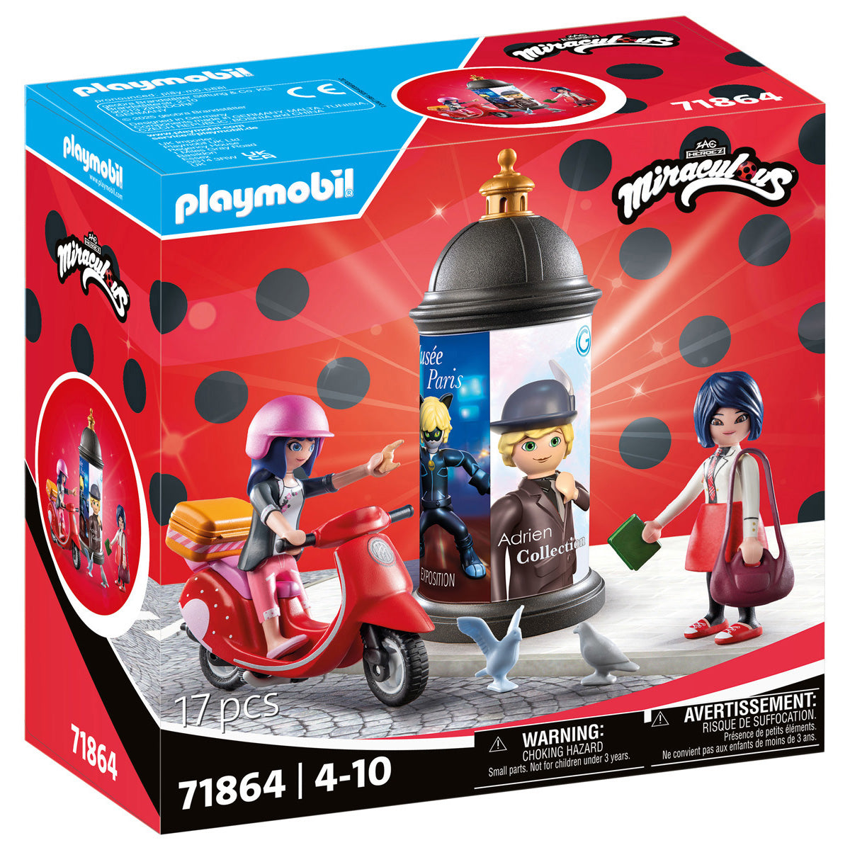  Playmobil -  Miraculous: Paris Scooter Ride Playset -  Preschool