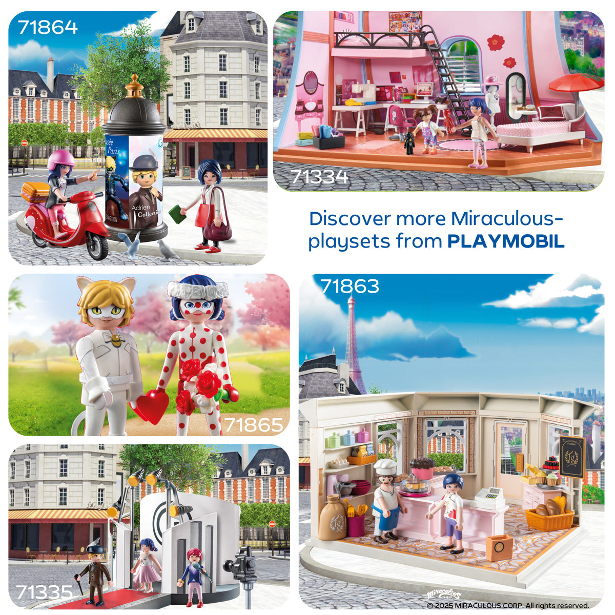  Playmobil -  Miraculous: Paris Scooter Ride Playset -  Preschool
