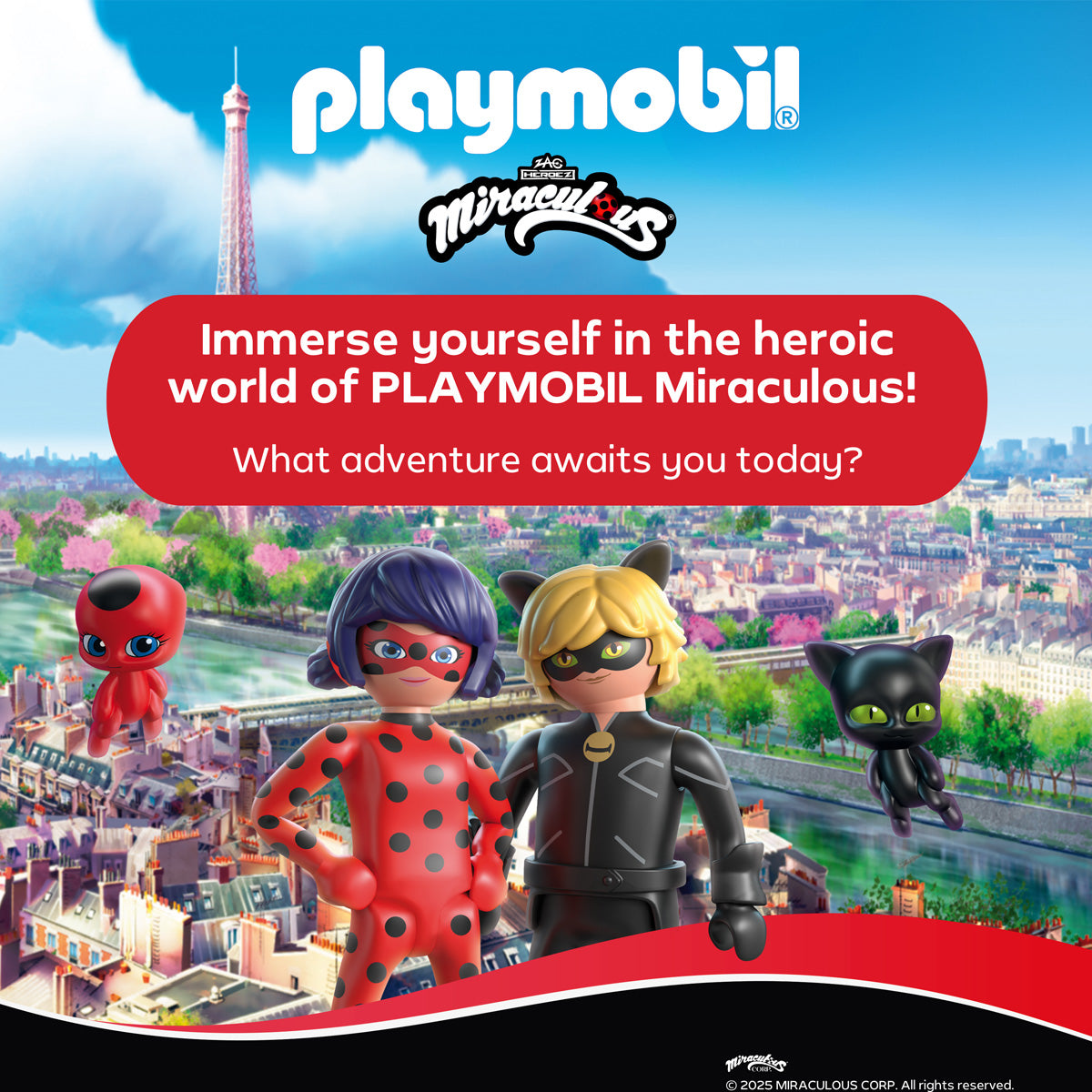  Playmobil -  Miraculous: Paris Scooter Ride Playset -  Preschool