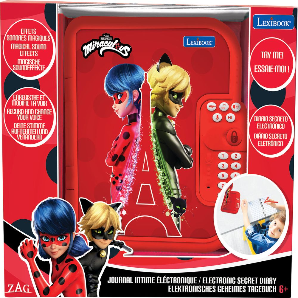  Miraculous -  Miraculous Secret Safe Electronic Notebook -  Preschool