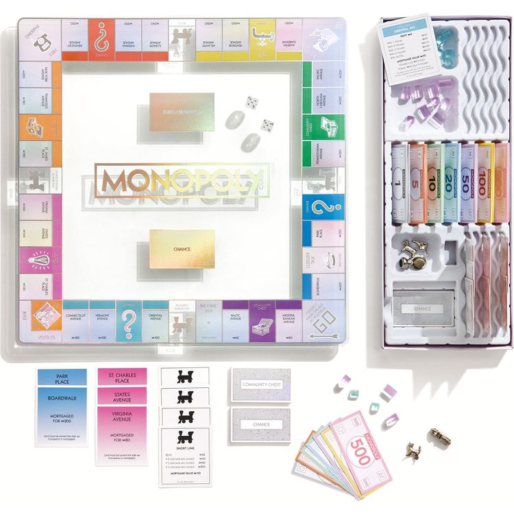  WS Game Company -  Monopoly Aura Glass Edition -  Games