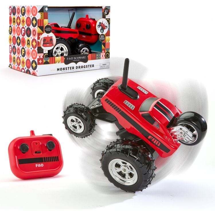  FAO Schwarz -  Monster Dragster Remote Control Stunt Car -  Vehicles