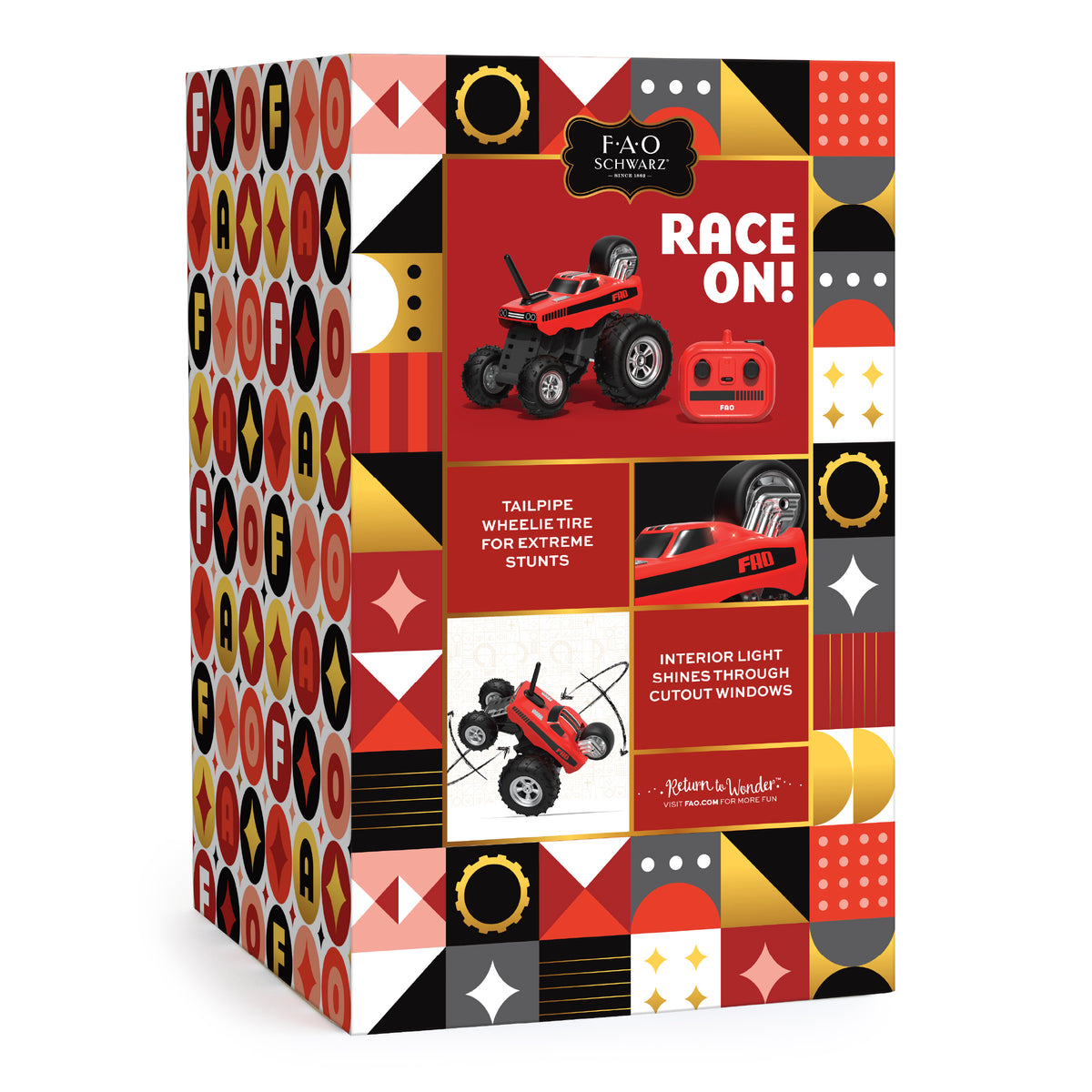 FAO Schwarz -  Monster Dragster Remote Control Stunt Car -  Vehicles