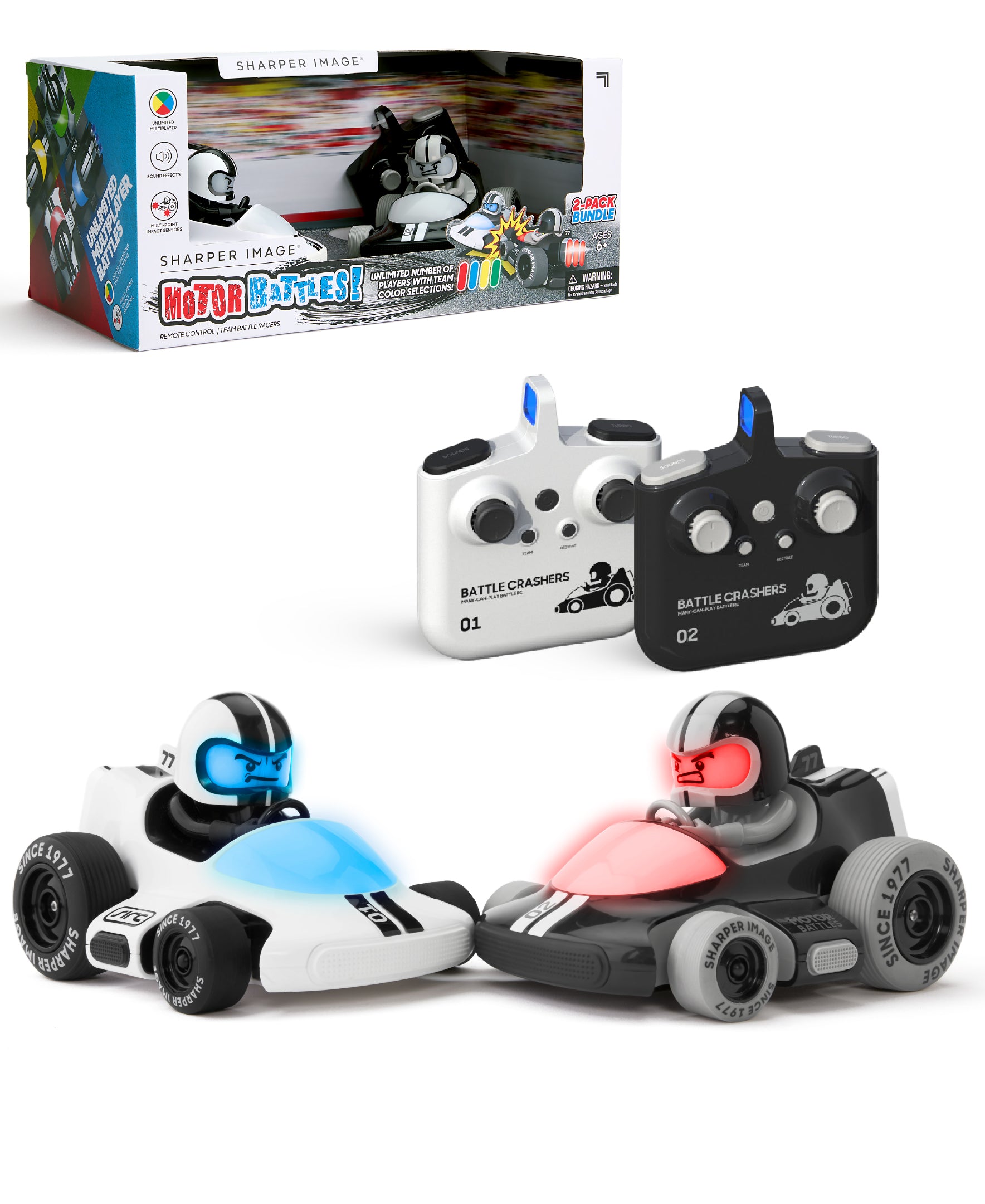  Sharper Image -  Motor Battles RC Team Battle Racers -  Vehicles