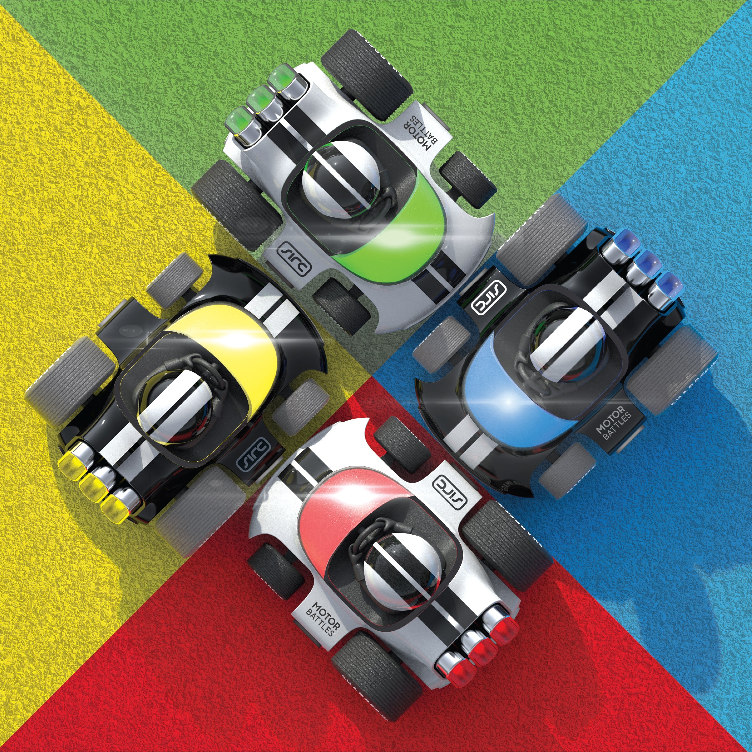  Sharper Image -  Motor Battles RC Team Battle Racers -  Vehicles