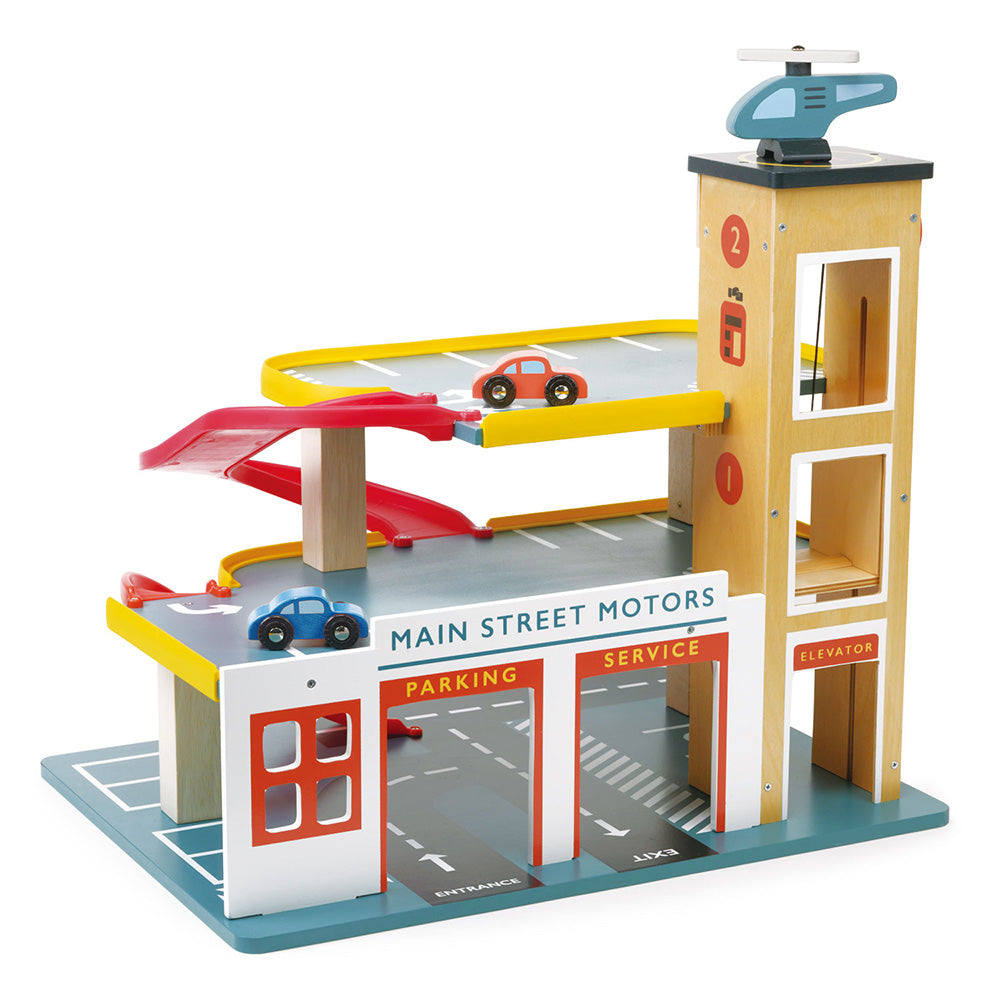  Mentari -  Multi-Level Garage Playset with Lift -  Preschool